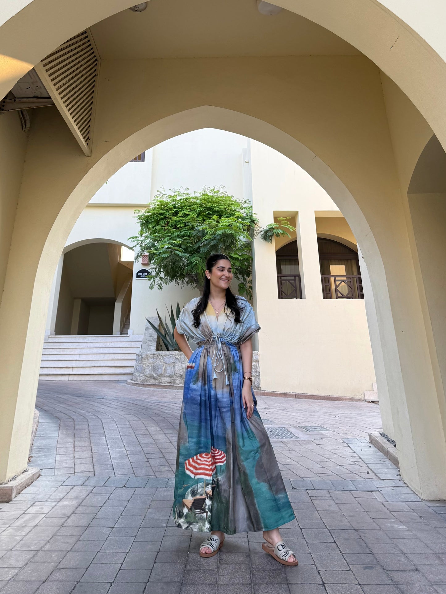 Nirvana Dress in Capri Coast Print