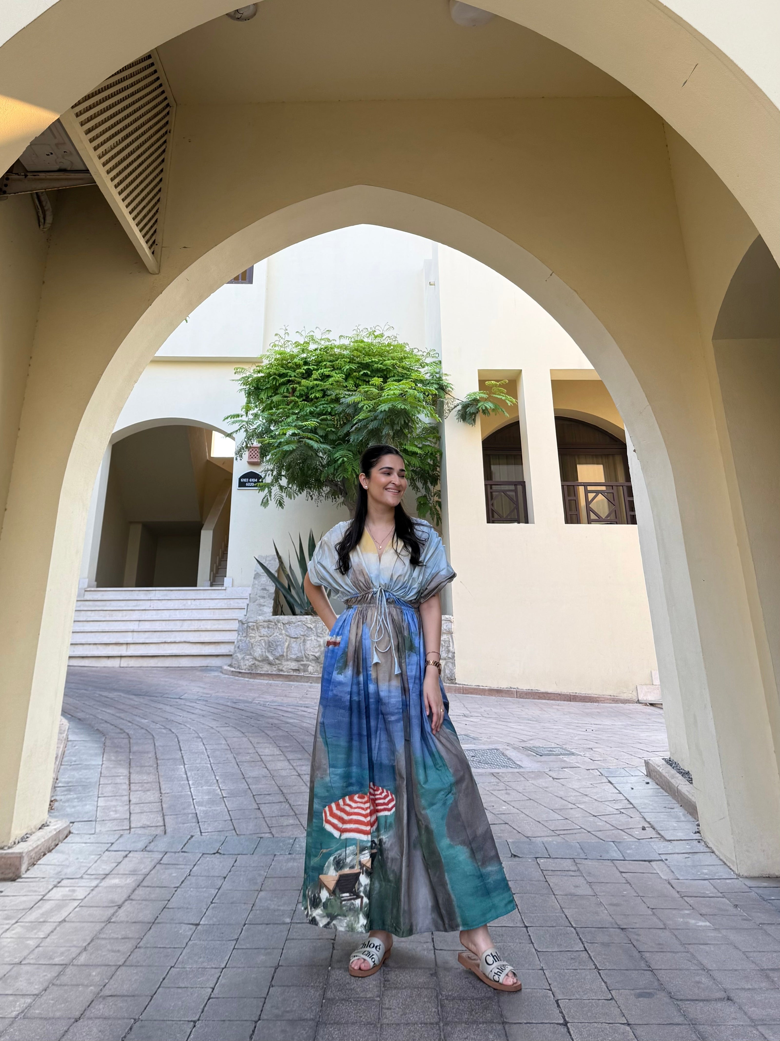 Nirvana Dress in Capri Coast Print