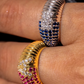 Half & Half Letter Ring