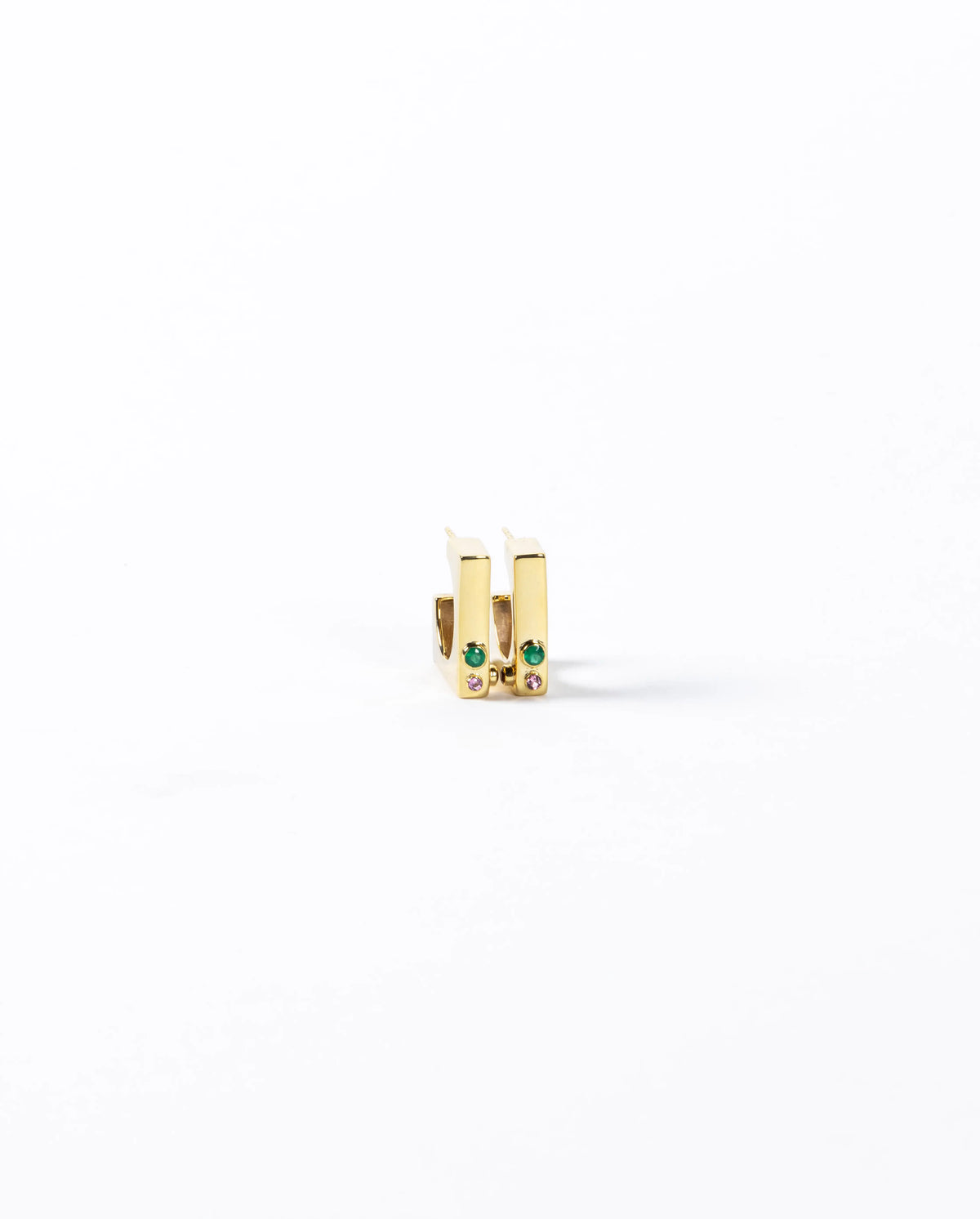 Edge Hoops with Gems