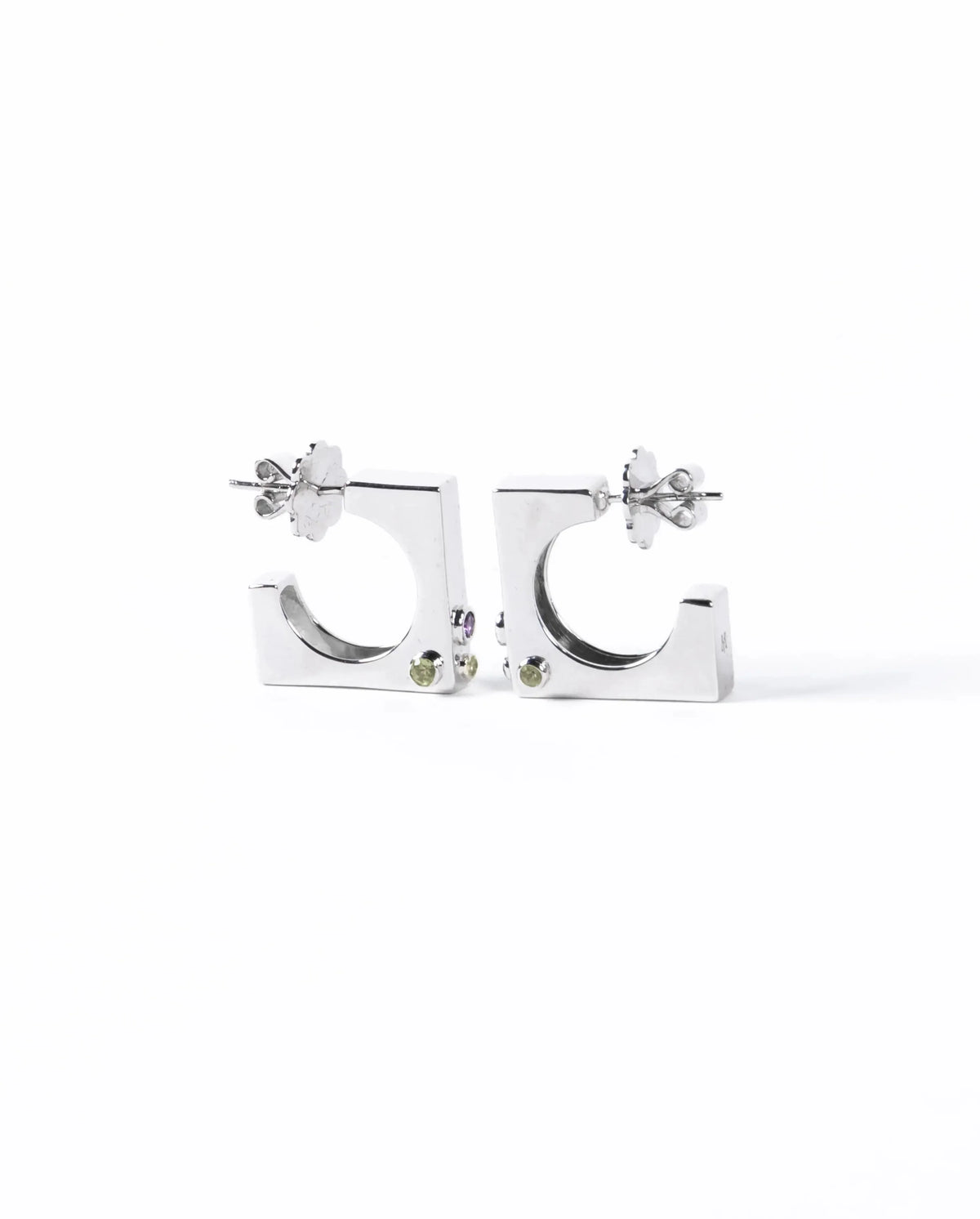 Edge Hoops with Gems