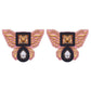 BUTTERFLY STUDS IN PINK