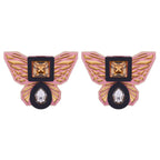 BUTTERFLY STUDS IN PINK