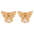 BUTTERFLY STUDS IN CREME