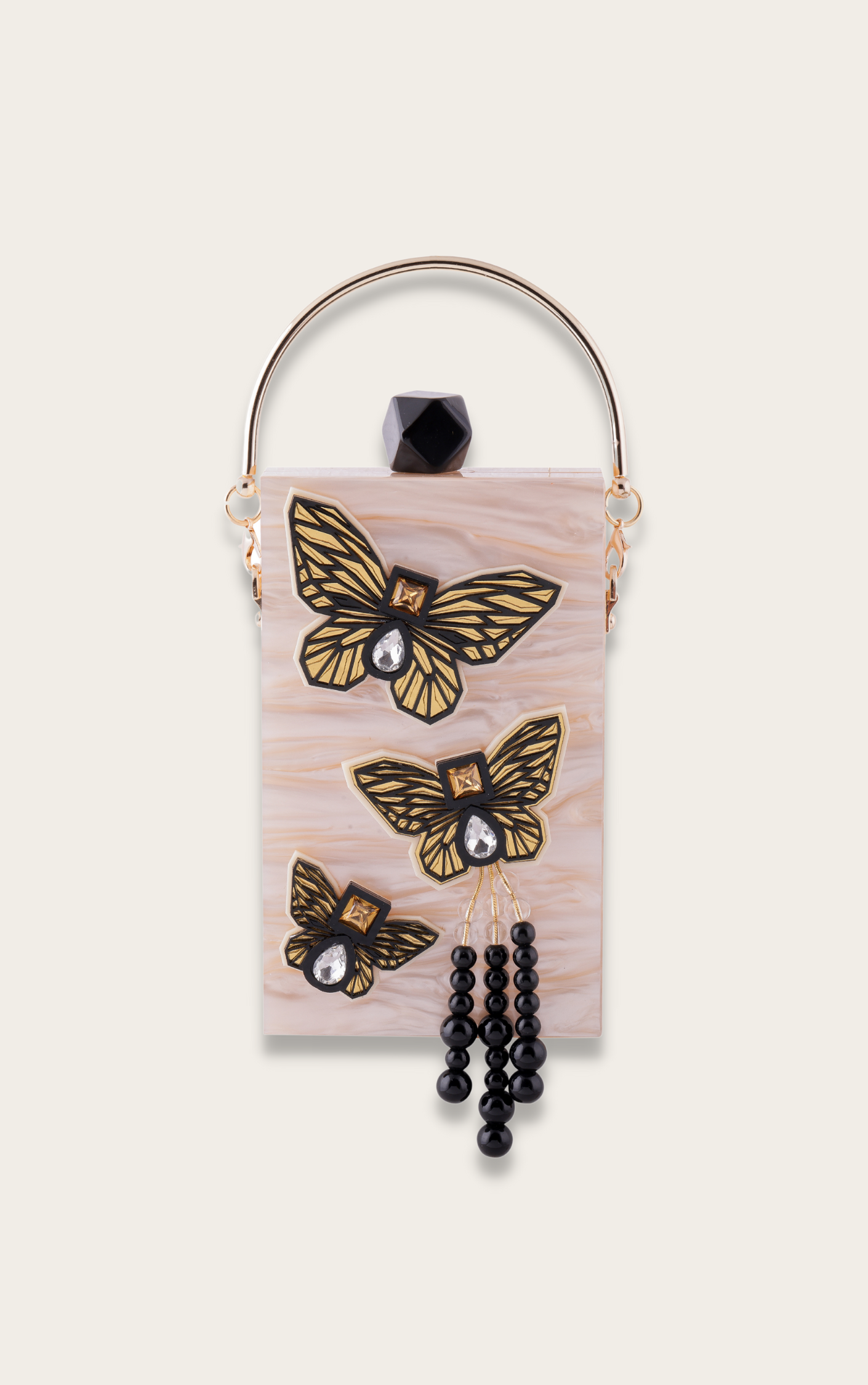 THE CREME BUTTERFLY MOBILE BAG