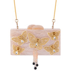 THE CREME BUTTERFLY CLUTCH