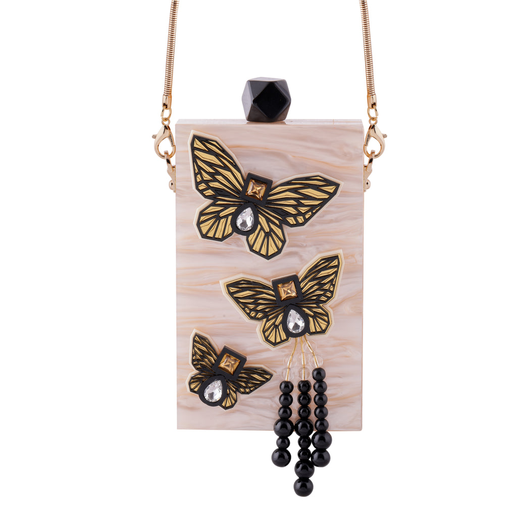 THE CREME BUTTERFLY MOBILE BAG