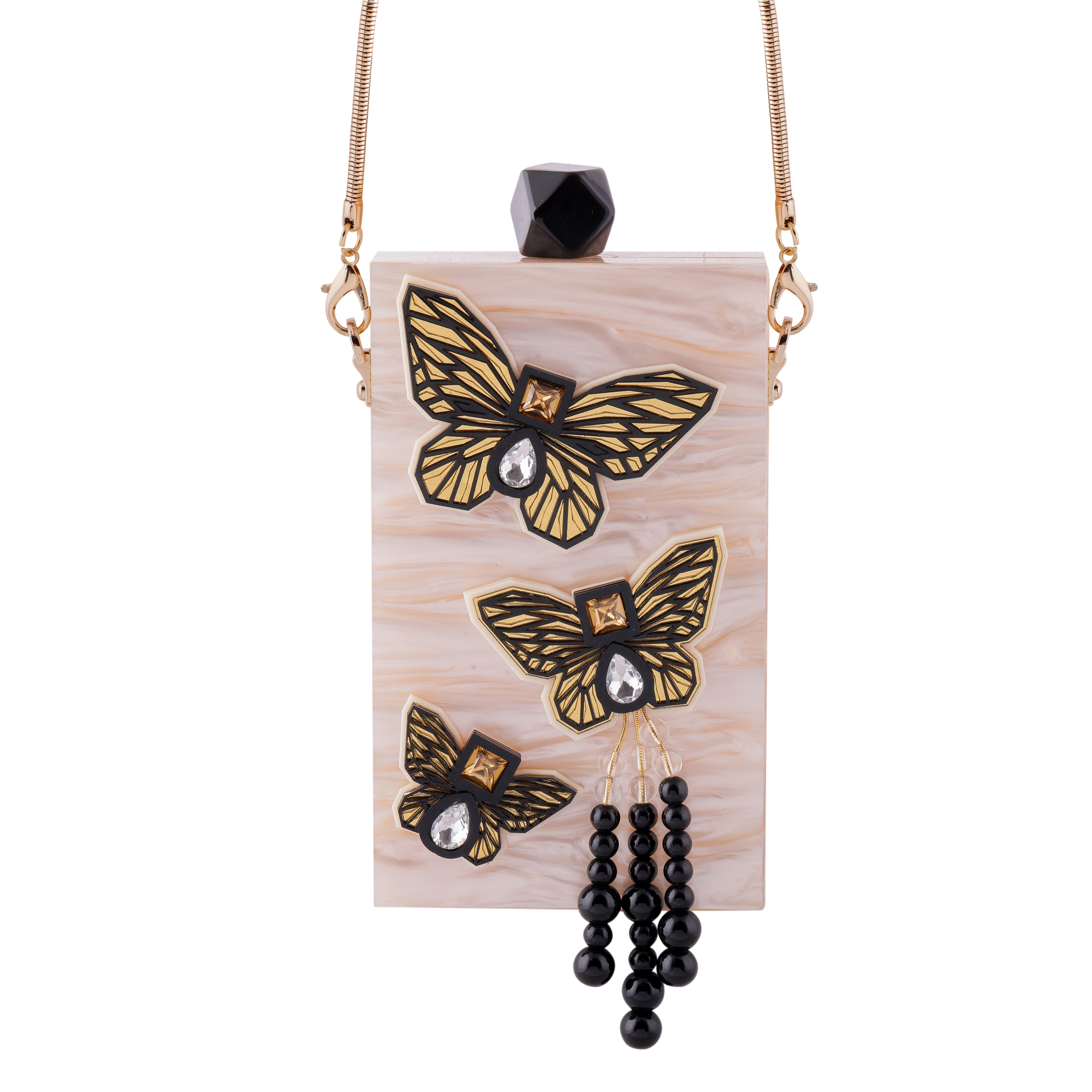 THE CREME BUTTERFLY MOBILE BAG