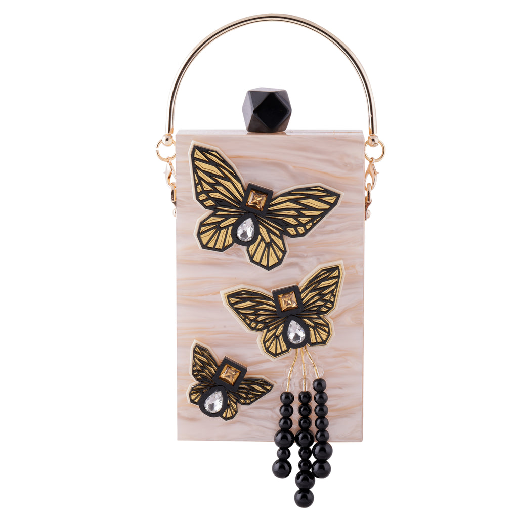 THE CREME BUTTERFLY MOBILE BAG