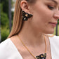BUTTERFLY STUDS IN BLACK