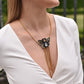 THE BUTTERFLY NECKLACE IN IN BLACK