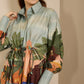 Sundown Shirt Dress in Desert Bloom Print