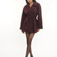 Fig Burgundy Wool Jacket