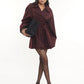 Fig Burgundy Wool Jacket