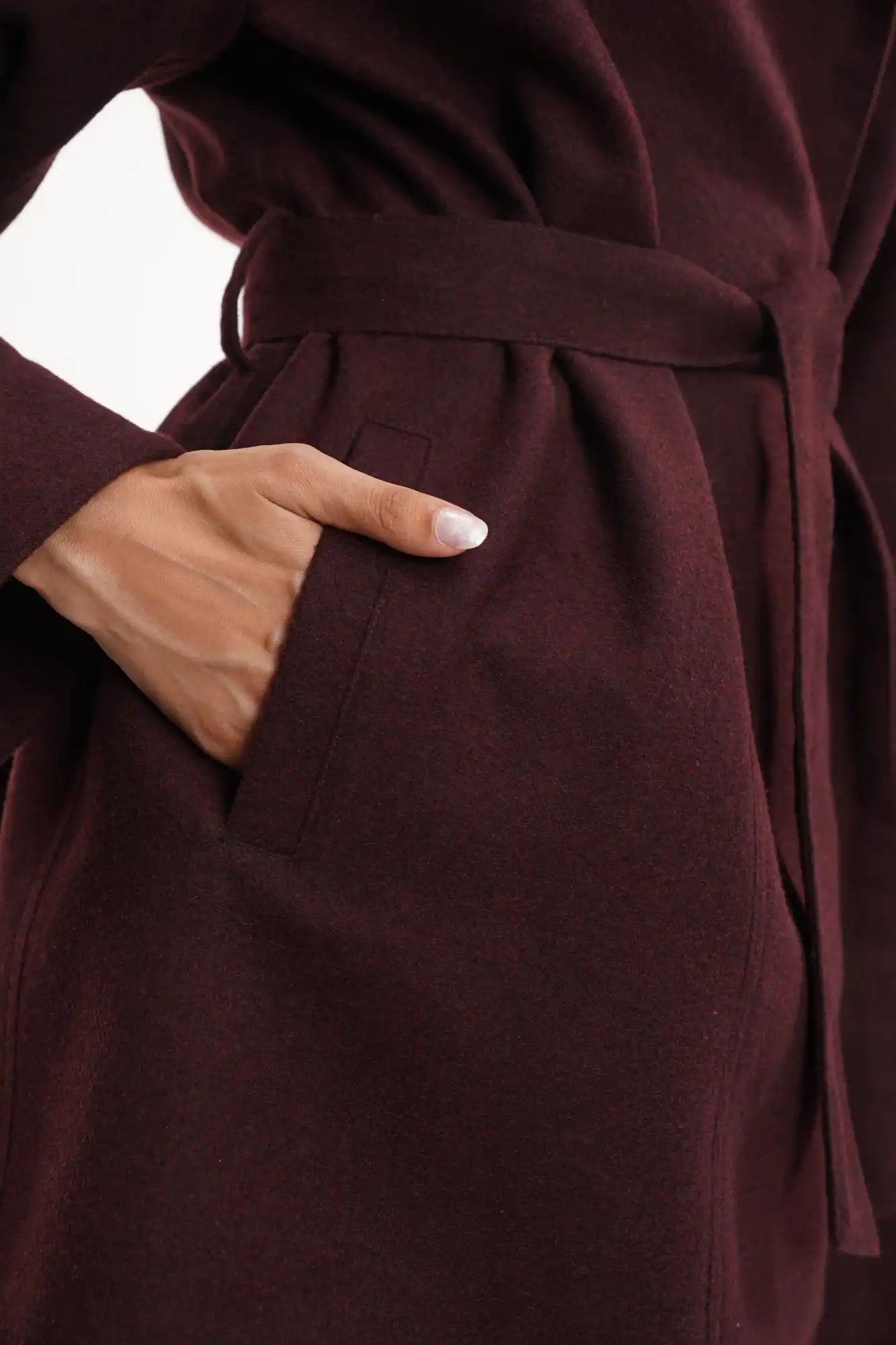Fig Burgundy Wool Jacket