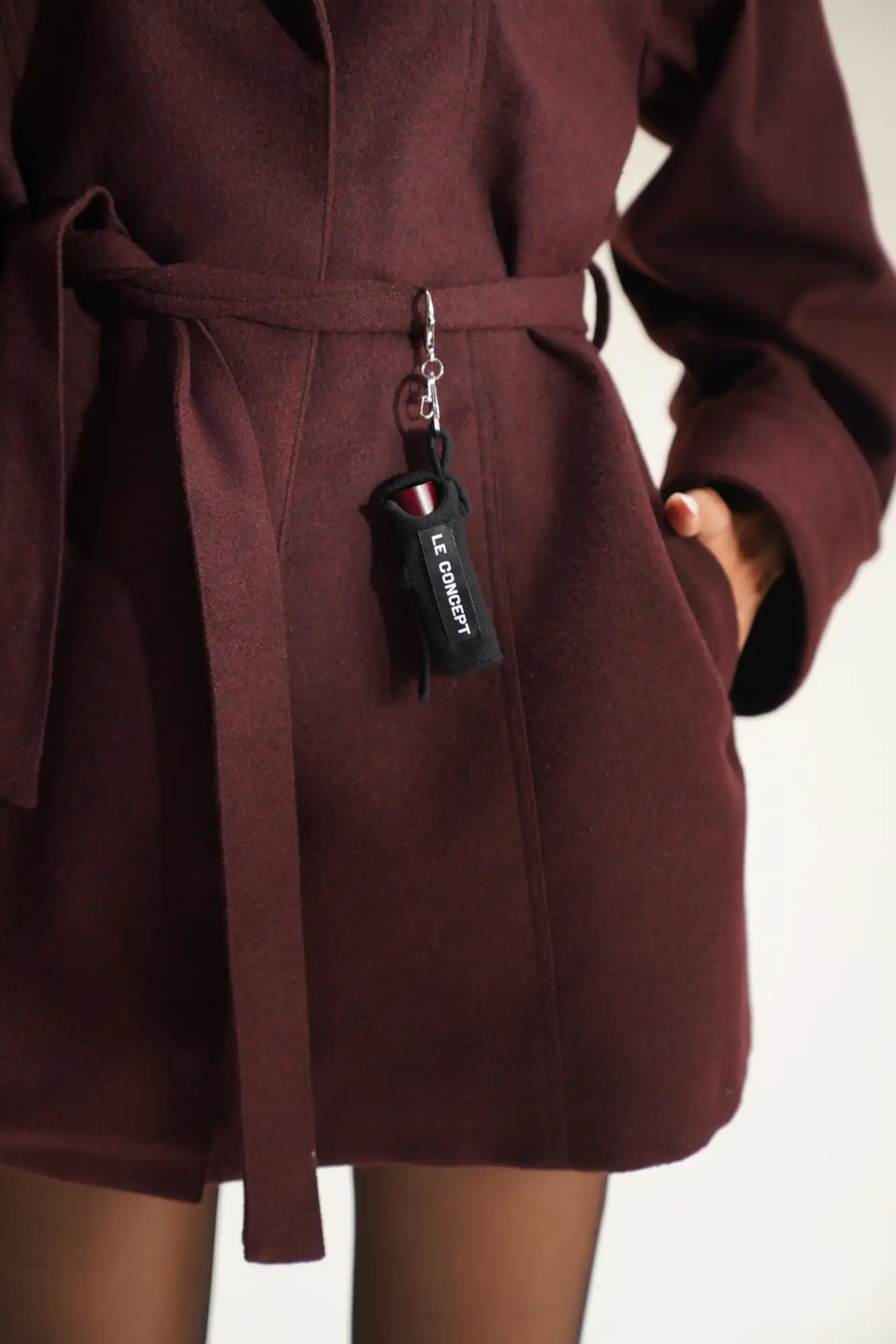 Fig Burgundy Wool Jacket