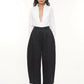 Barrey Black Cotton Pant