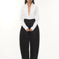 Barrey Black Cotton Pant
