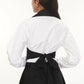 Bodi Black Cotton Knotted Top