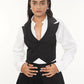 Bodi Black Cotton Knotted Top