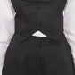 Bodi Black Cotton Knotted Top