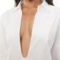 Aly White Cotton Shirt