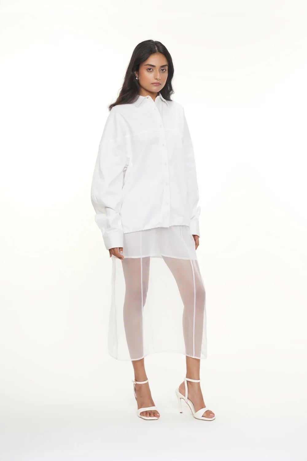 Orga White Organza Skirt