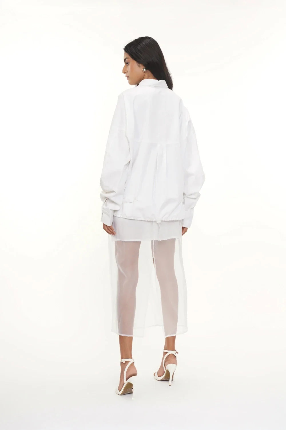 Orga White Organza Skirt