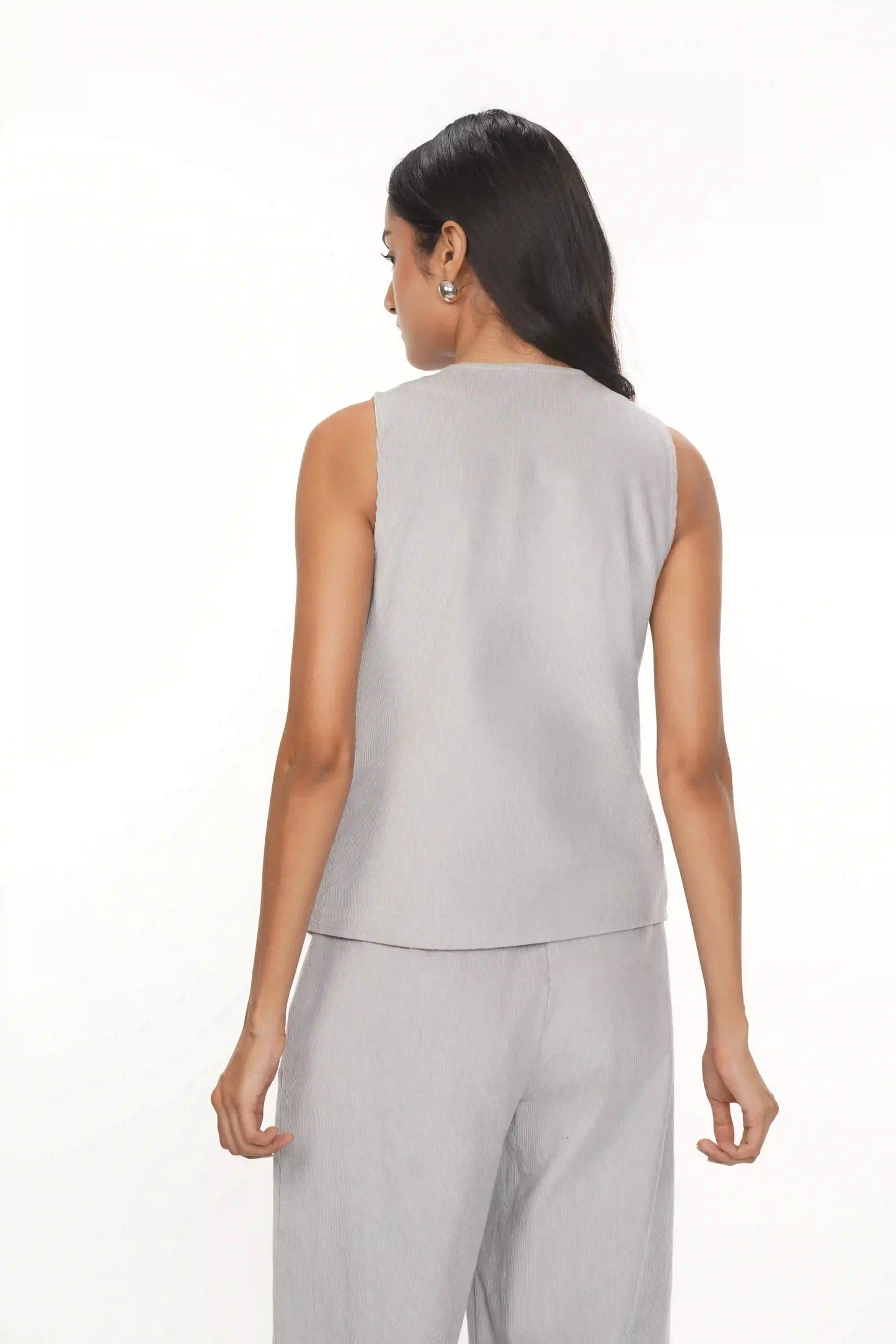 Lacy L.grey Cordoury Waistcoat