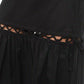 Aria Black Cotton Skirt