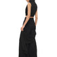 Alison Black Rouched Georgette Hood Top