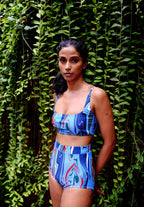 Cosmic Wave High Waist Bikini Bottom