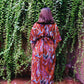 Cayenne Wave Front Or Back Tie Kaftaan Dress