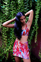 Cayenne Wave Bikini Box Top