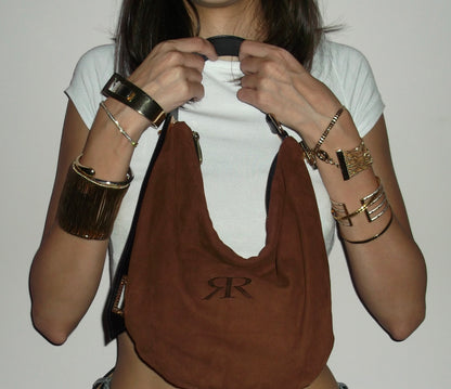 Brick Suede Sack Bag