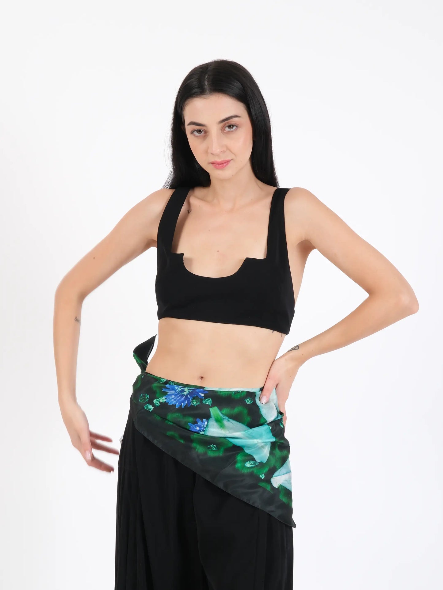 Trompe L’œil Flower Bandana