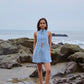 Ava Backless Top - Blue