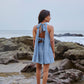 Ava Backless Top - Blue