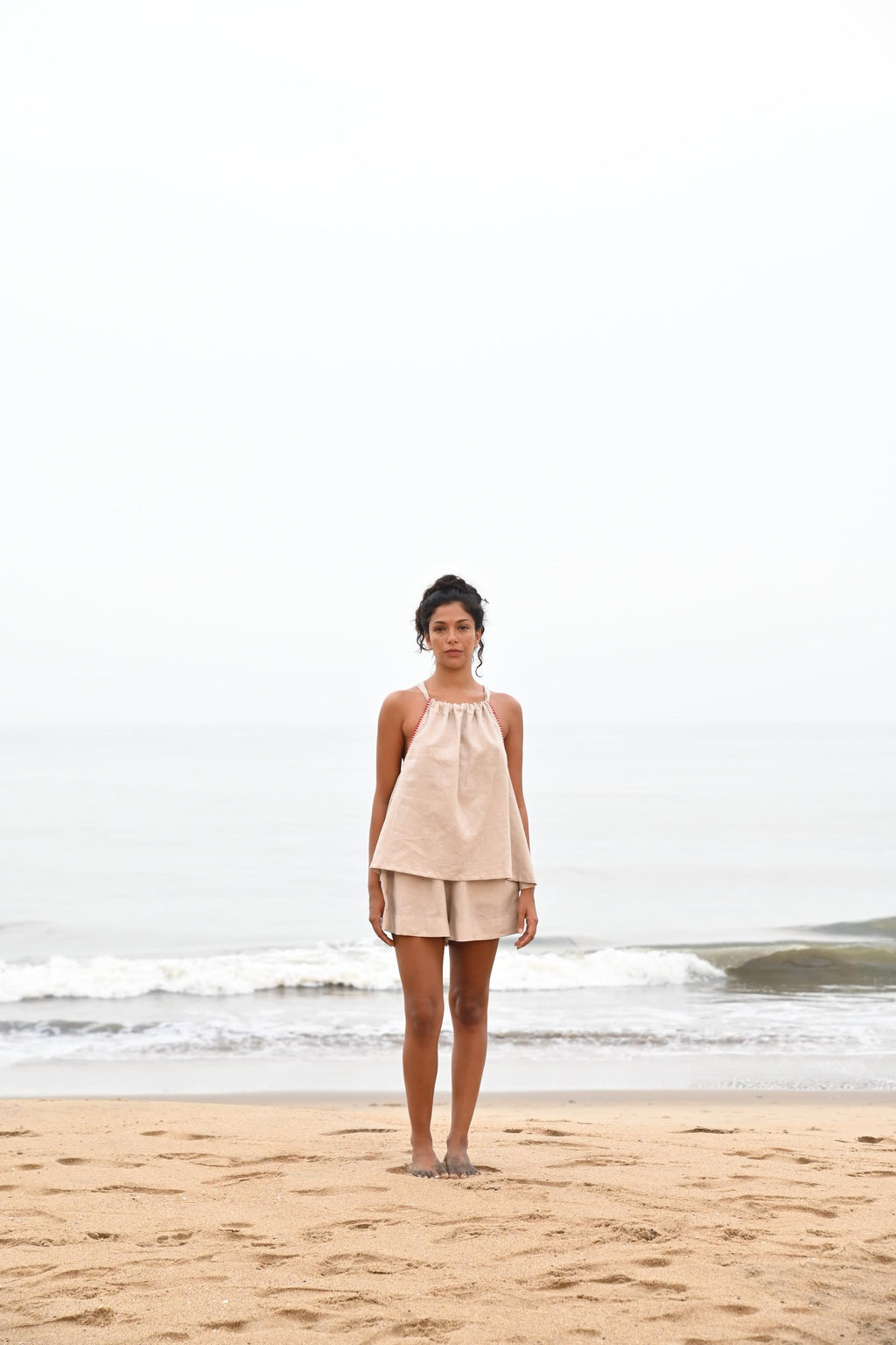 Noir Halter Top - Beige