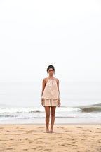 Noir Halter Top - Beige