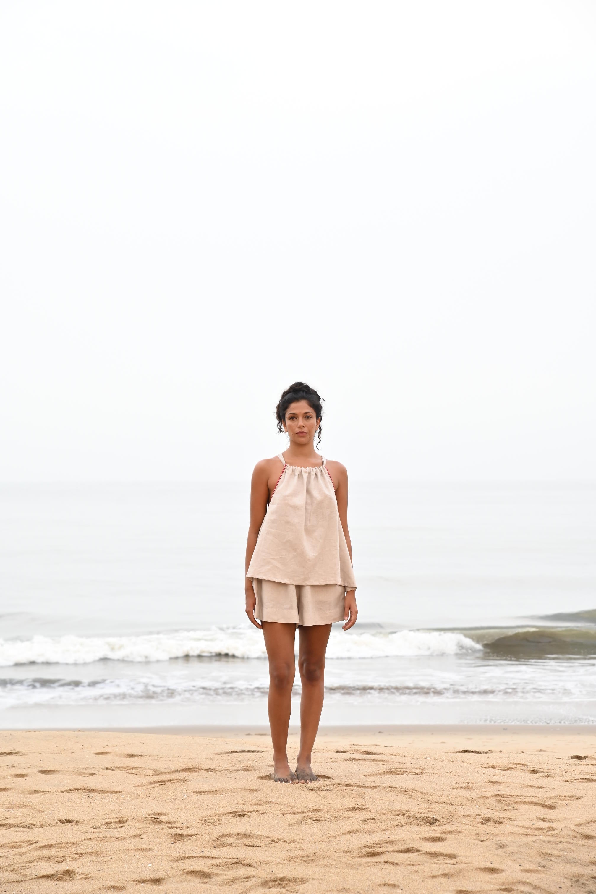 Noir Halter Top - Beige