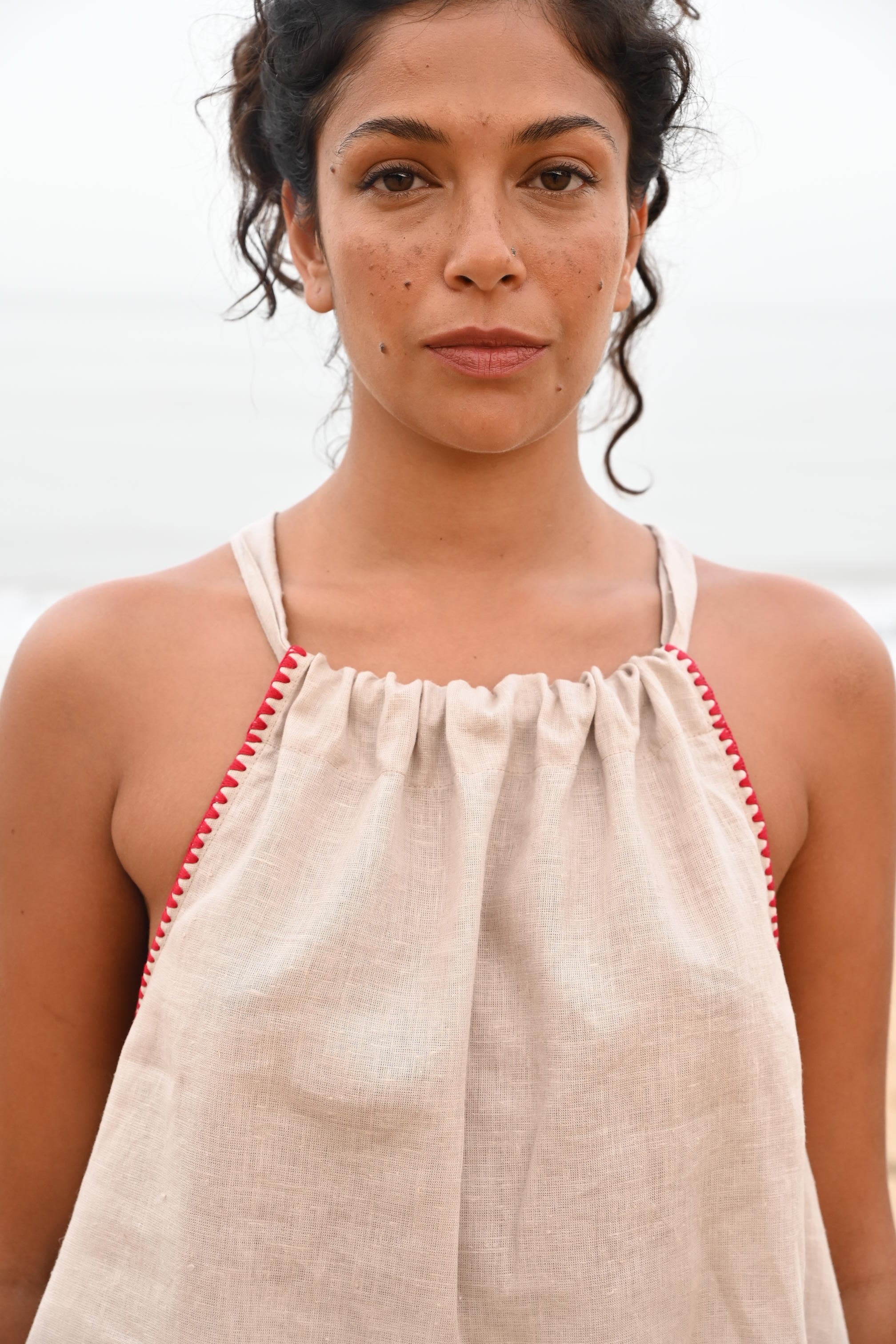 Noir Halter Top - Beige