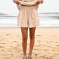 Odessa Elasticated Shorts - Beige