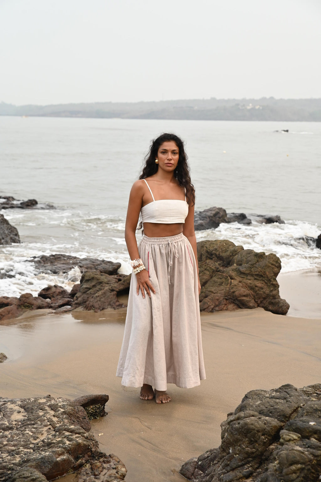 Verve Maxi Skirt - Beige