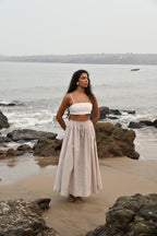 Verve Maxi Skirt - Beige