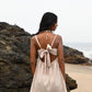 Zoe Tie-up Dress - Beige