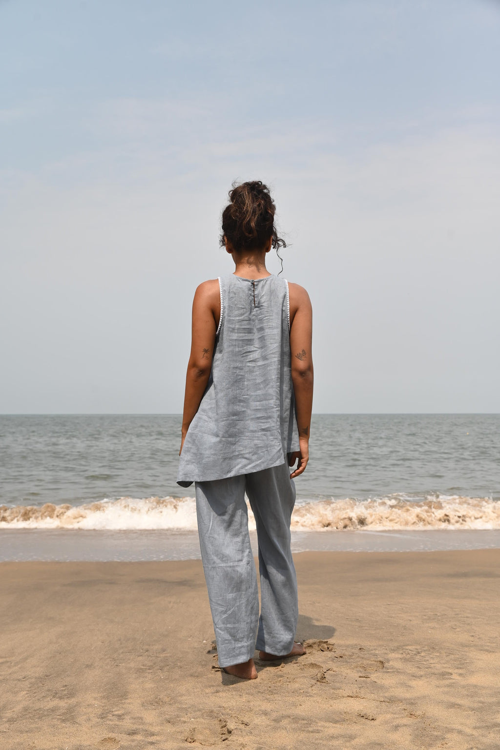 Eri Elasticated Pants - Blue