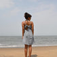 Zoe Tie-up Dress - Blue