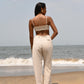 Leah Darted Pants - Blue