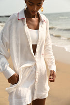 Coco Patch Shirt- Red